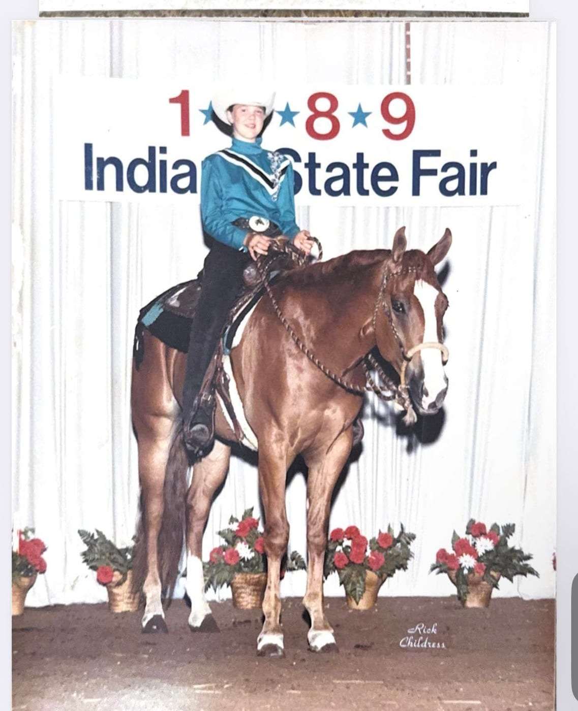 Carmen Hurley competing at the 1989 Indiana State Fair